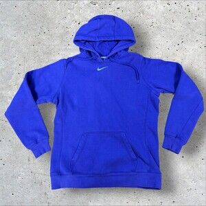 Nike Center Swoosh Hoodie Mens Large Purple Embroidered Y2K Hoodie